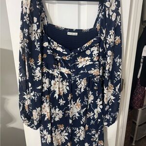 Abercrombie & Fitch Navy Floral Dress